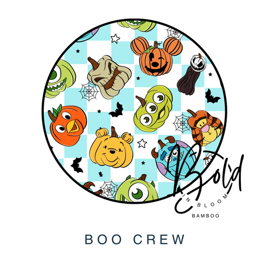 Boo Crew Bamboo Zippie (READY TO SHIP)