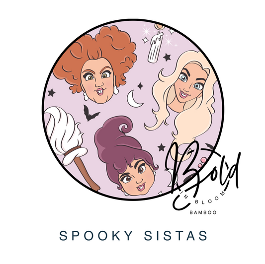 Spooky Sistas Bamboo Children's Set (READY TO SHIP)